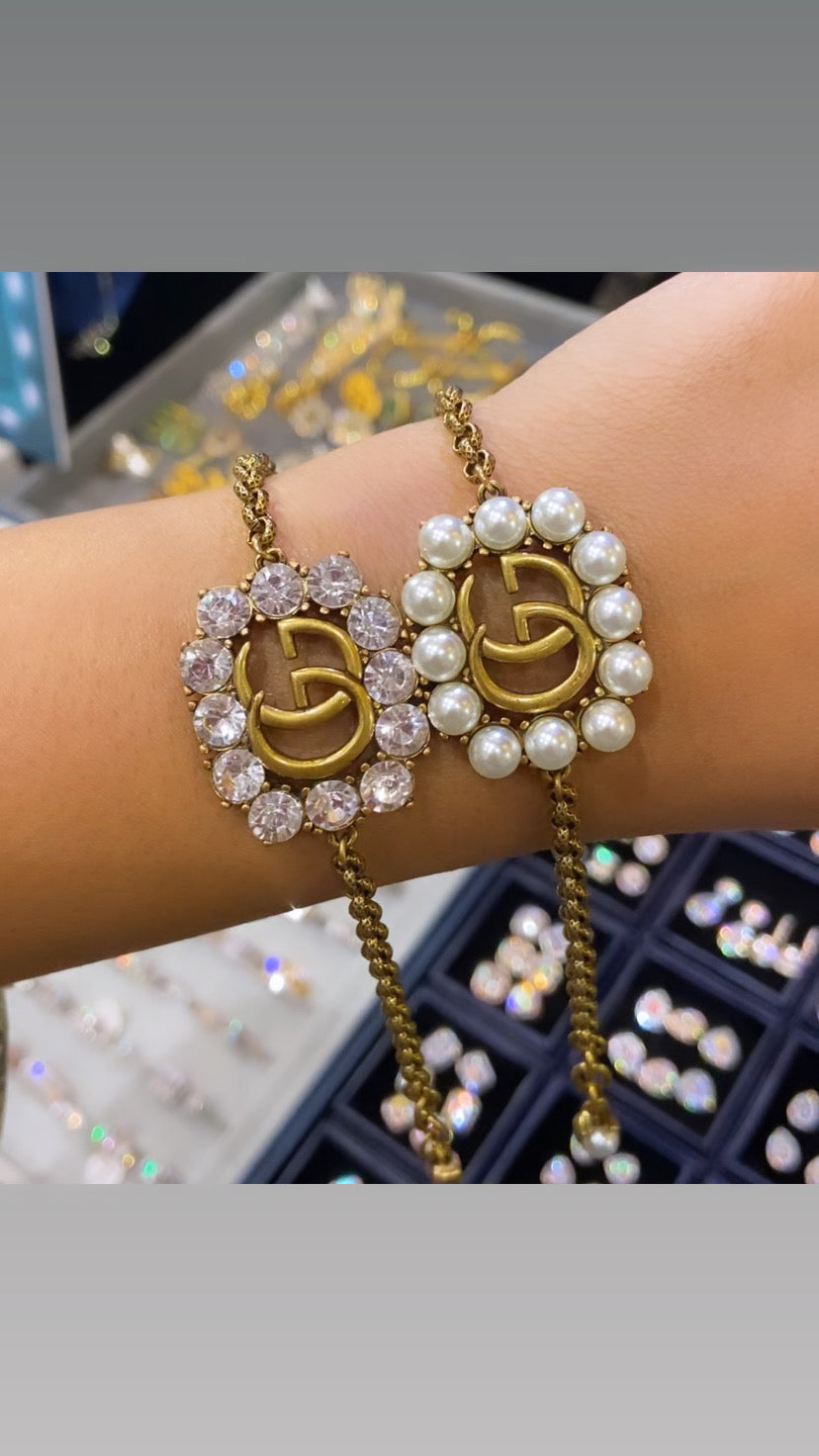 GG PEARL / CRYSTAL BRACELET