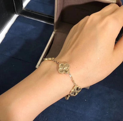 Gold vc CLVR bracelet