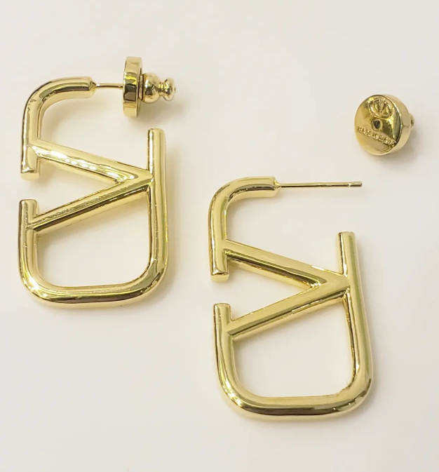 Val Gold hoops