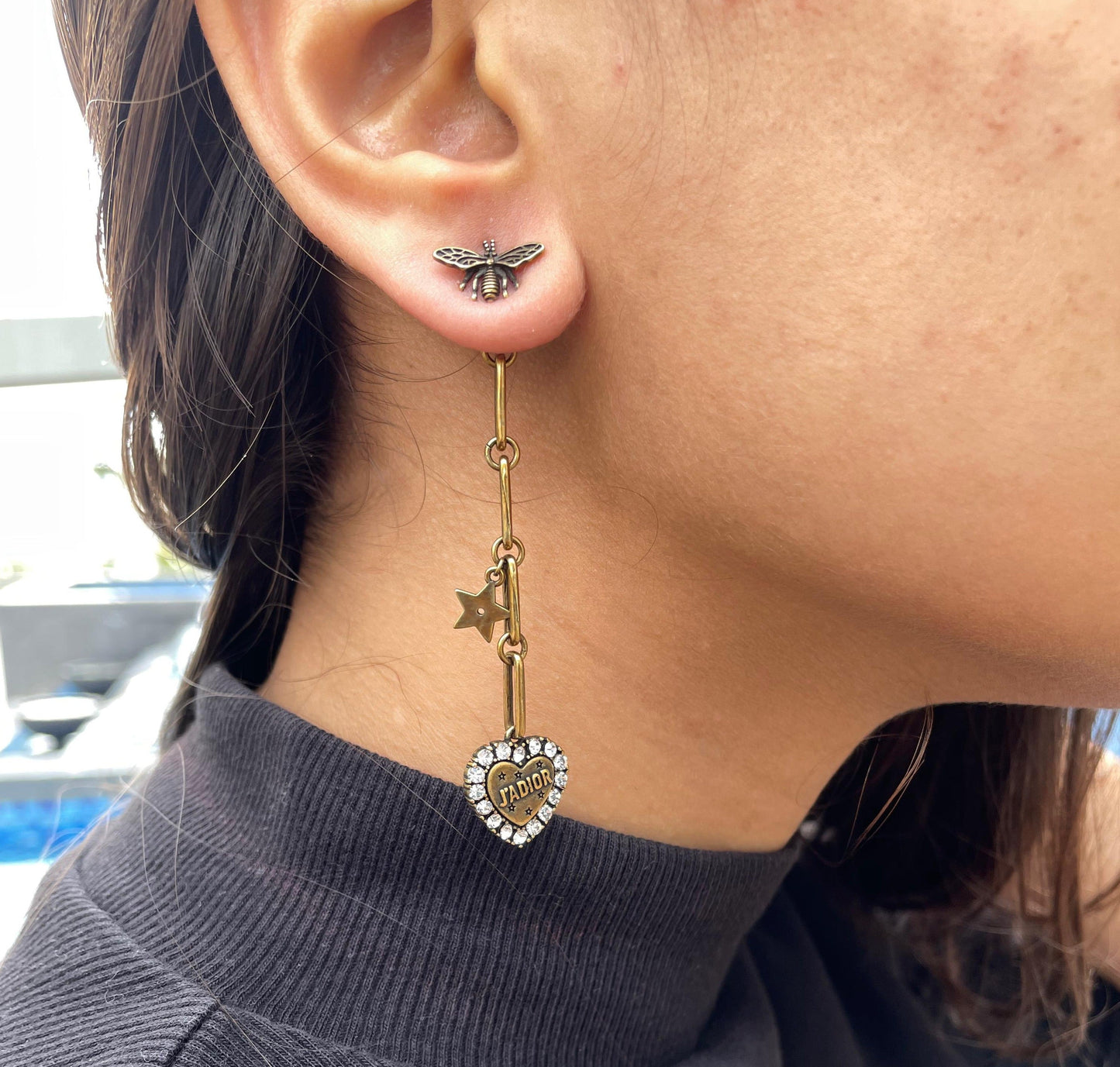 LINK CHAIN CD EARRING