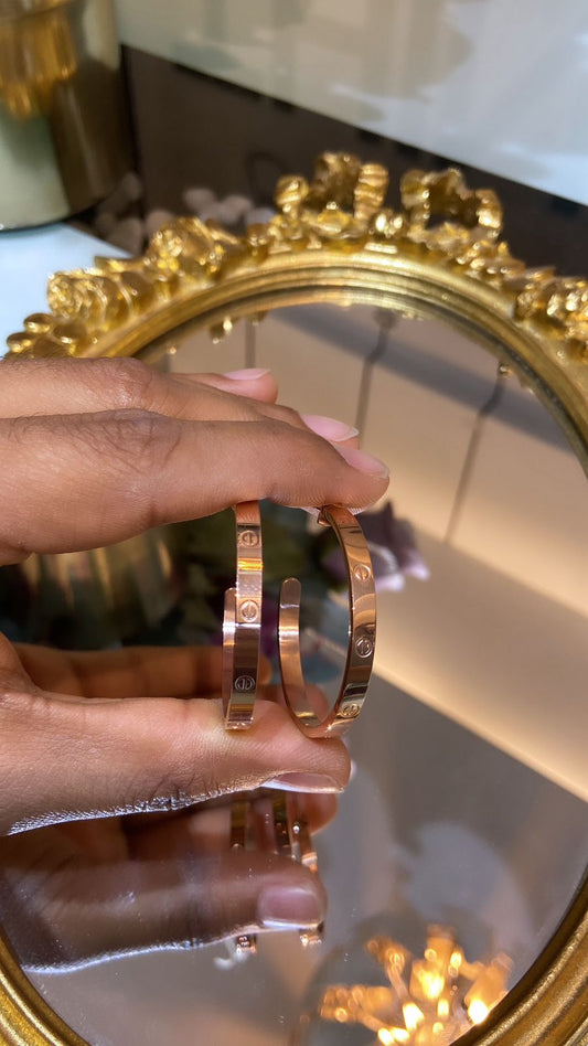 LOVE HOOP EARRINGS